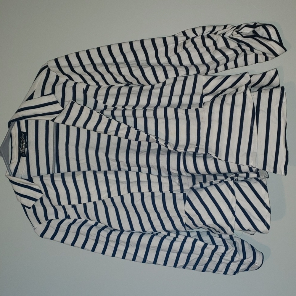 Jacket Black and White Stripes